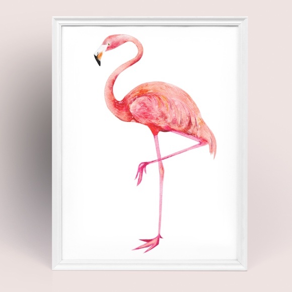Wall Art Tropical Flamingo Print Unframed - Picture 5 of 12